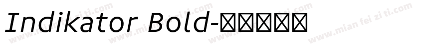 Indikator Bold字体转换
